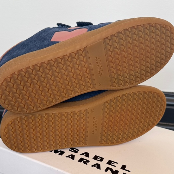 NWT Isabel Marat Beth Blue Suede Sneakers size 38 - Picture 8 of 12